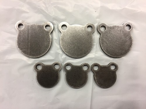 Ar500 steel target gong - steel, 1/4"